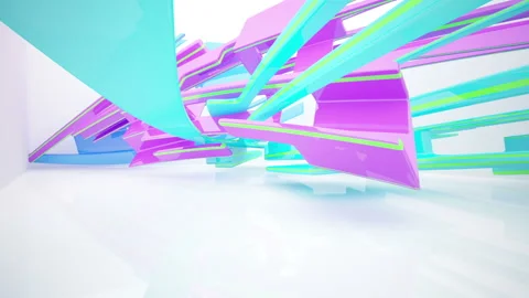 Abstract Architecture. Concept of organic architecture. Stock Footage 87770080