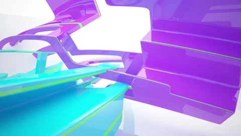 Abstract Architecture. Concept of organic architecture. Stock Footage 87770092