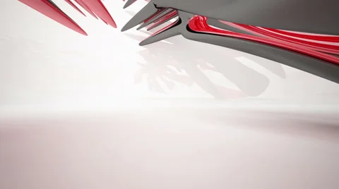 Abstract Architecture. Concept of organic design.Animation. Видео 64983289