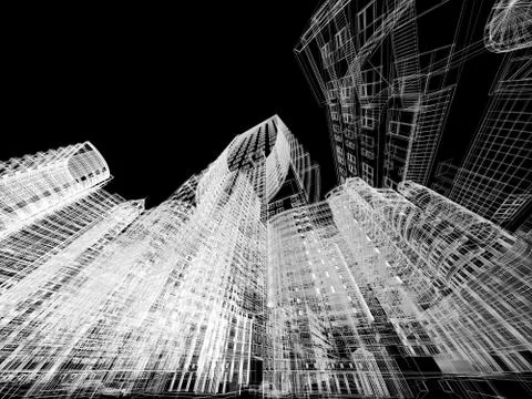 Abstract architecture Stock Illustration