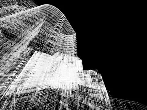 Abstract architecture Stock Illustration