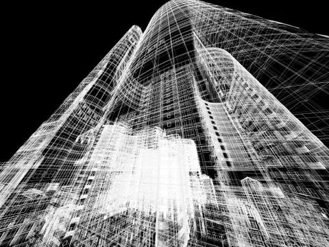 Abstract architecture Stock Illustration