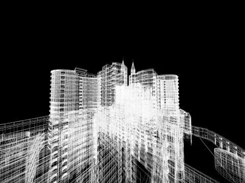 Abstract architecture Stock Illustration