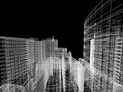 Abstract architecture Stock Illustration