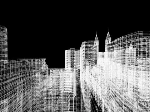 Abstract architecture Stock Illustration