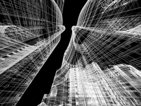 Abstract architecture Stock Illustration