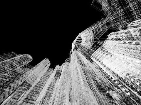 Abstract architecture Stock Illustration