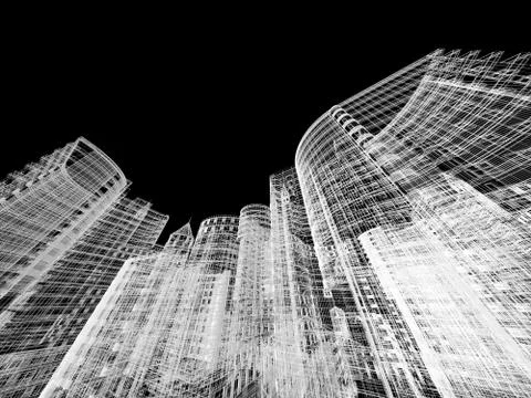 Abstract architecture Stock Illustration