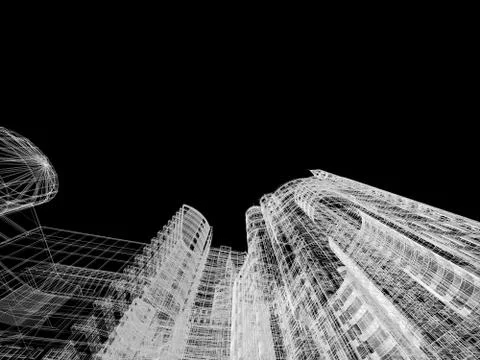 Abstract architecture Stock Illustration