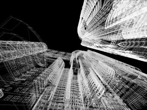 Abstract architecture Ilustração Stock