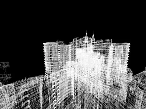 Abstract architecture Stock Illustration