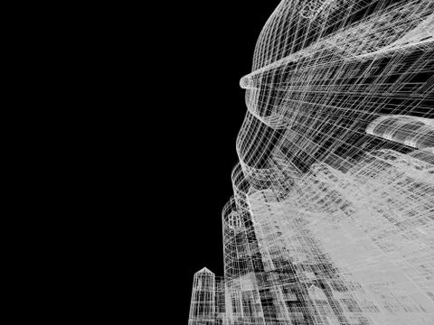 Abstract architecture Stock Illustration