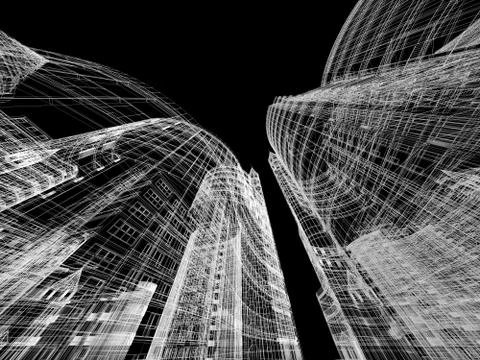 Abstract architecture Stock Illustration