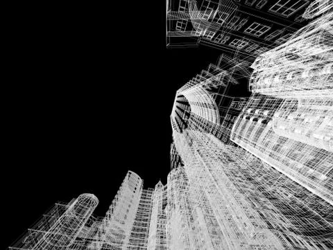 Abstract architecture Illustrazione stock