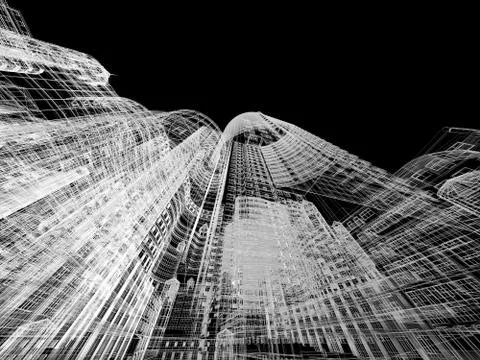 Abstract architecture Stock Illustration