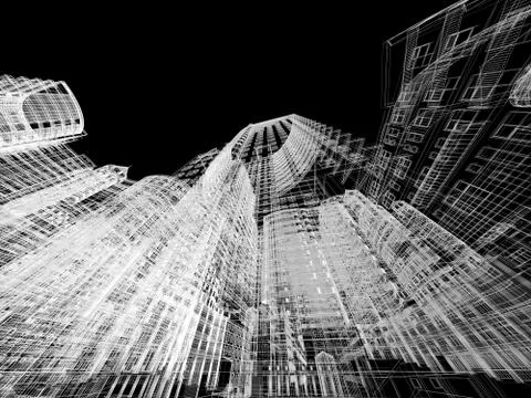 Abstract architecture Stock Illustration