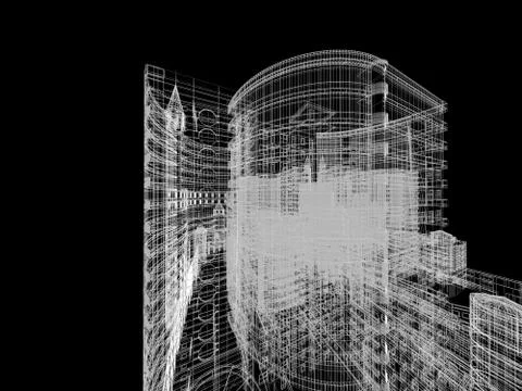 Abstract architecture Stock Illustration