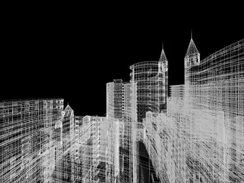 Abstract architecture Stock Illustration