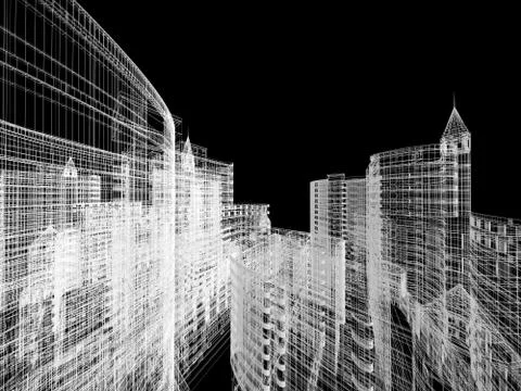 Abstract architecture Stock Illustration