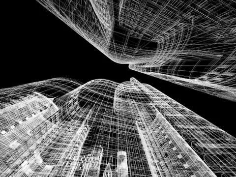 Abstract architecture Stock Illustration