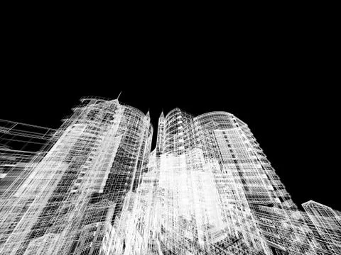 Abstract architecture Stock Illustration