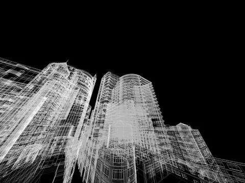 Abstract architecture Stock Illustration