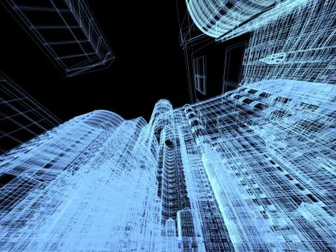 Abstract architecture Stock Illustration