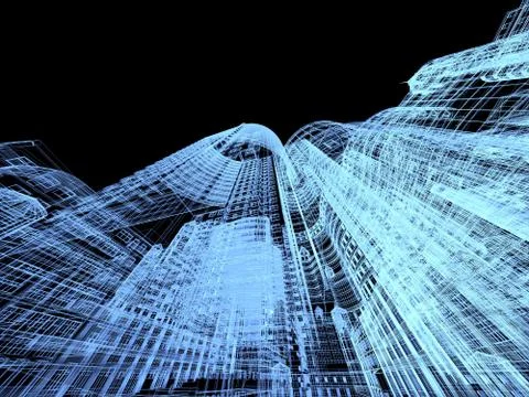 Abstract architecture Stock Illustration