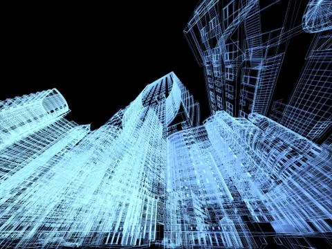 Abstract architecture Stock Illustration