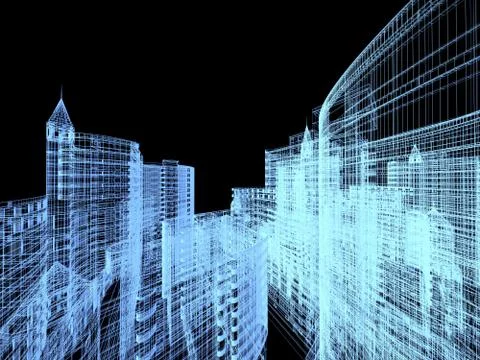 Abstract architecture Stock Illustration