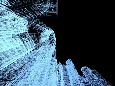 Abstract architecture Stock Illustration