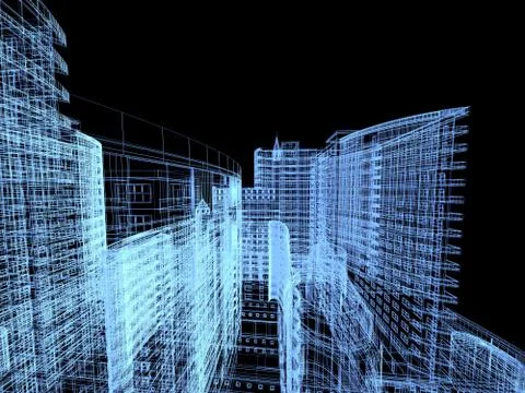 Abstract architecture Stock Illustration