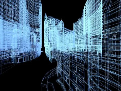 Abstract architecture Stock Illustration