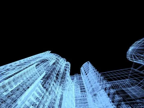 Abstract architecture Stock Illustration