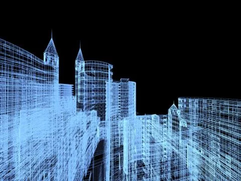 Abstract architecture Stock Illustration