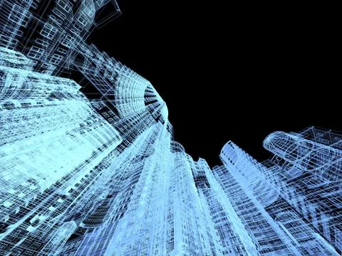 Abstract architecture Stock Illustration