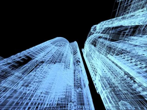 Abstract architecture Stock Illustration