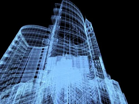 Abstract architecture Stock Illustration