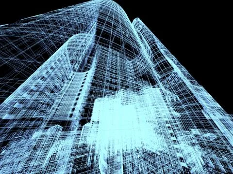 Abstract architecture Stock Illustration