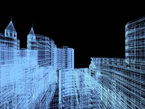 Abstract architecture Stock Illustration