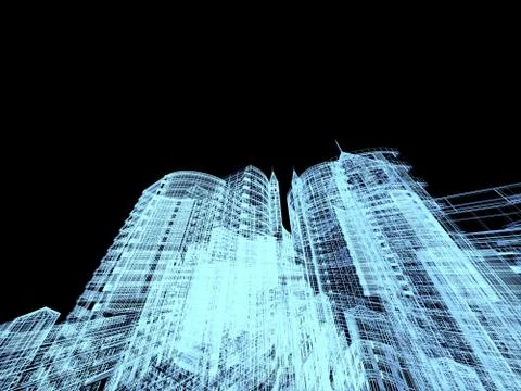 Abstract architecture Stock Illustration