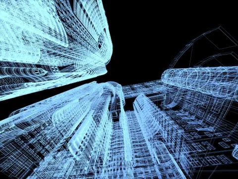 Abstract architecture Stock Illustration