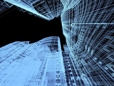 Abstract architecture Stock Illustration