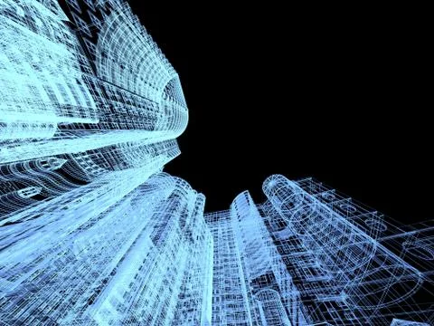 Abstract architecture Stock Illustration