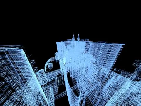 Abstract architecture Stock Illustration