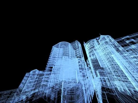 Abstract architecture Stock Illustration