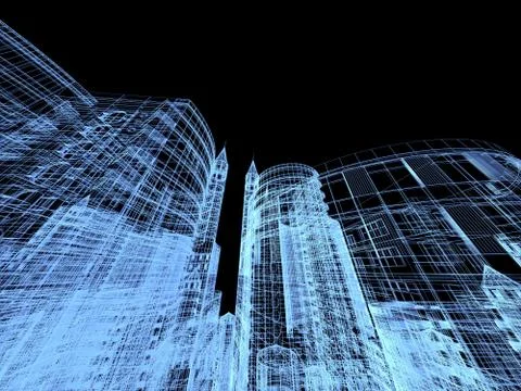 Abstract architecture Stock Illustration