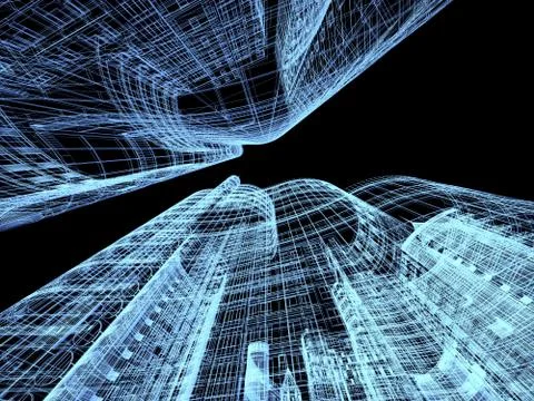 Abstract architecture Stock Illustration