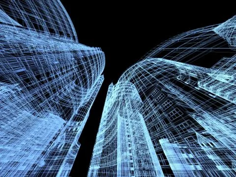 Abstract architecture Stock Illustration