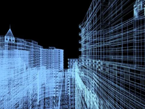 Abstract architecture Illustrazione stock